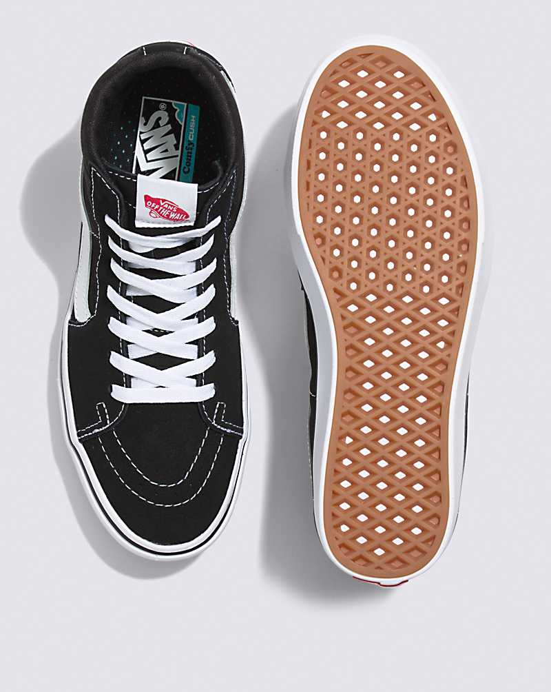 Vans ComfyCush SK8-Hi Shoe Men High Top Sneakers Black / White | HT1-8209