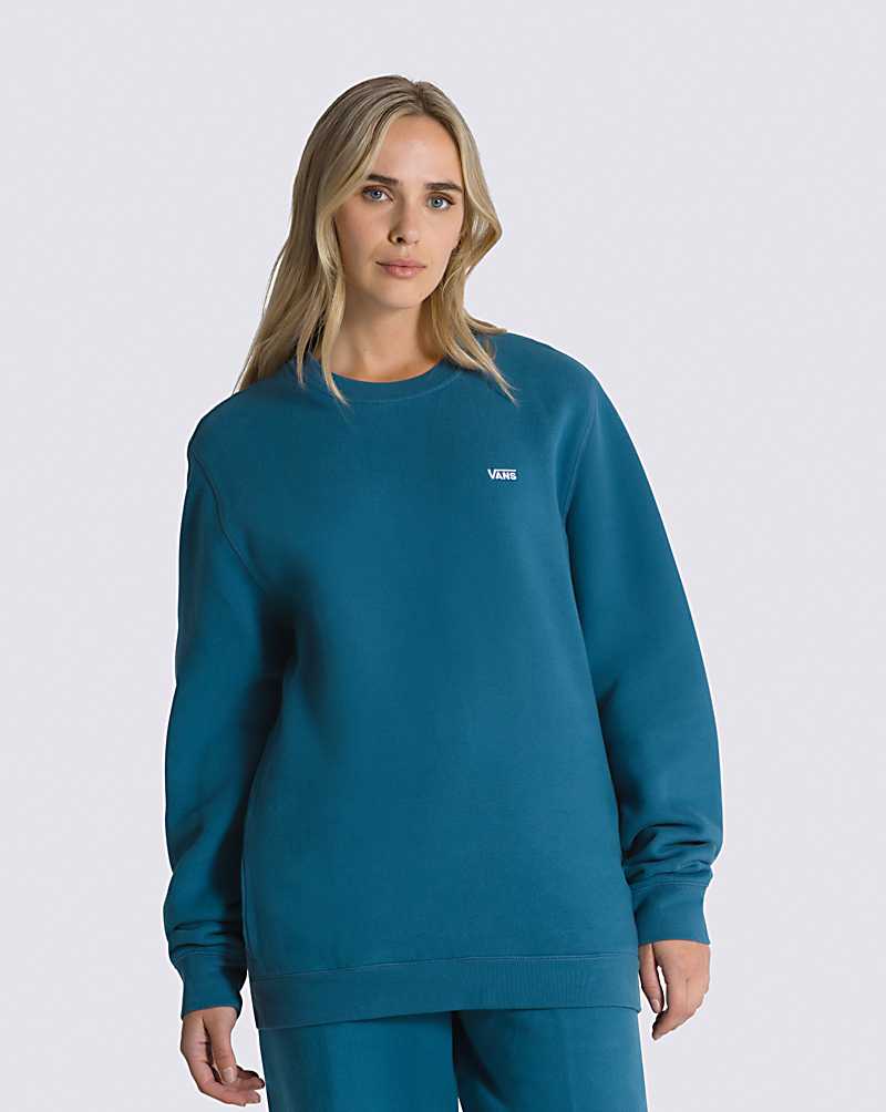 Vans Comfycush Crew Men Sweatshirts Navy | VH1-0733