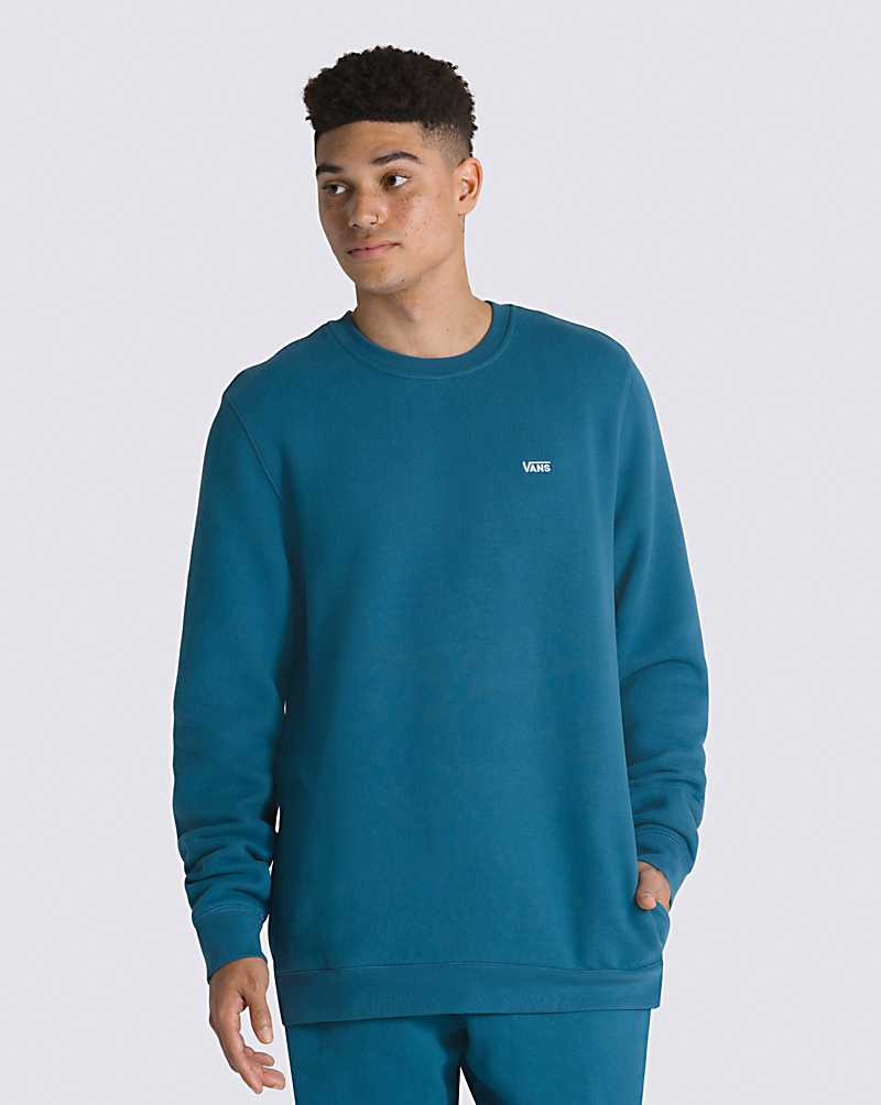 Vans Comfycush Crew Men Sweatshirts Navy | VH1-0733