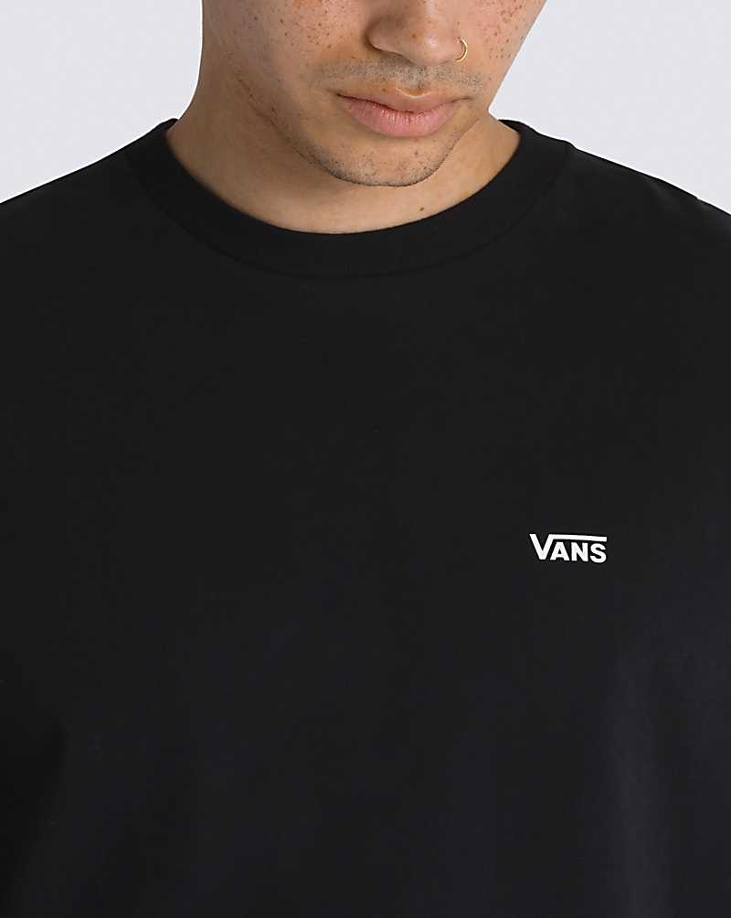 Vans Comfycush Long Sleeve Men T Shirts Black | XA1-7817