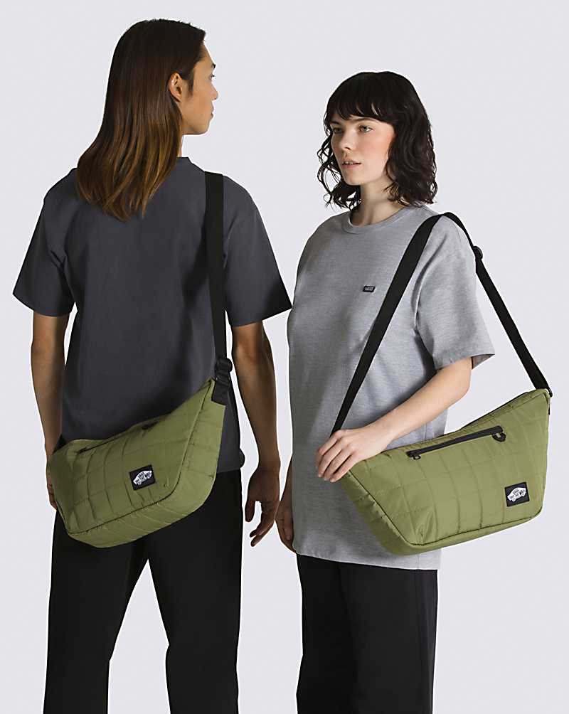 Vans Comfycush Run Away Sling Bag Men Bags Green | JU1-9121