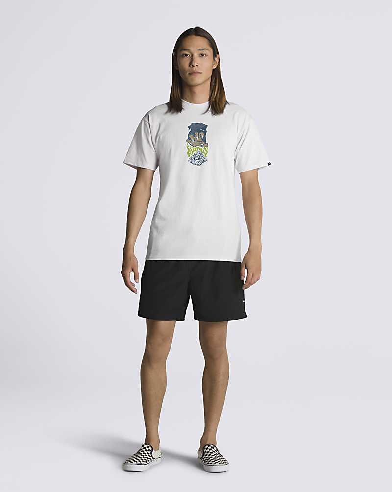 Vans Conjuring Dirt Men T Shirts White | NS1-1805