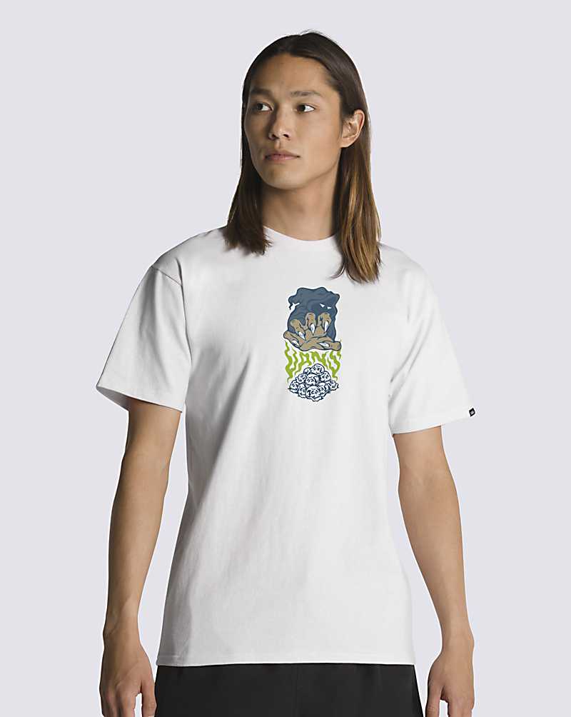 Vans Conjuring Dirt Men T Shirts White | NS1-1805