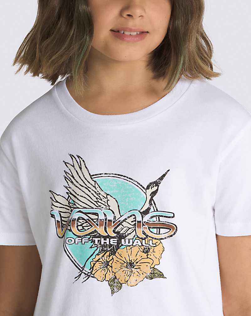 Vans Crane Call Kids' T Shirts White | UV1-0670