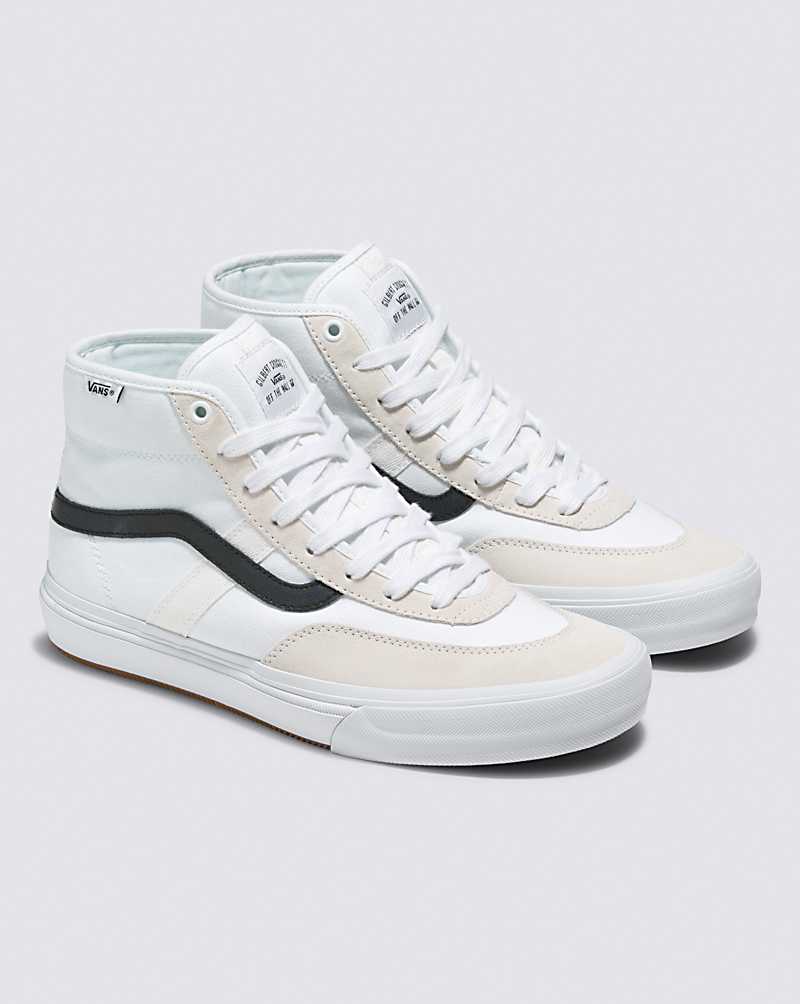 Vans Crockett High Shoe Women High Top Sneakers White / Black / Brown | YL1-7645