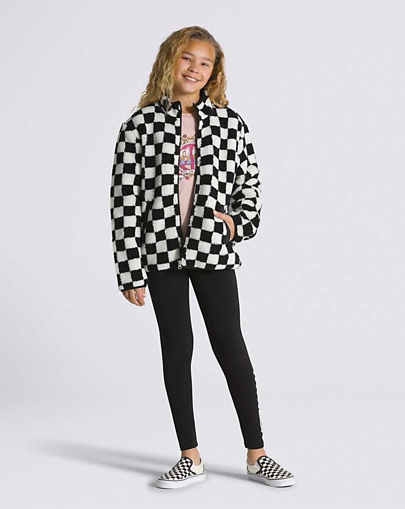 Vans Cuddle Up Jacket Kids' Jackets Black / White | SY1-5104