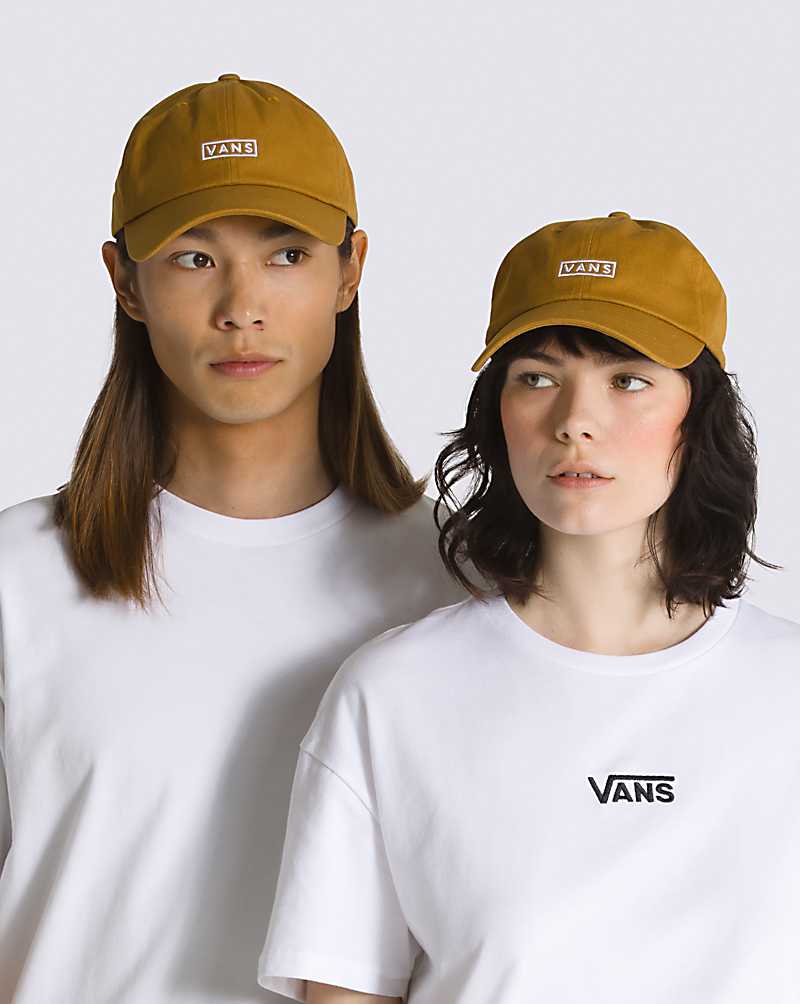 Vans Curved Bill Jockey Men Hats Gold Brown | EW1-5619