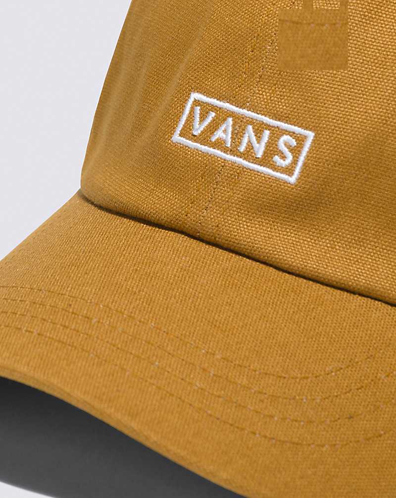 Vans Curved Bill Jockey Men Hats Gold Brown | EW1-5619