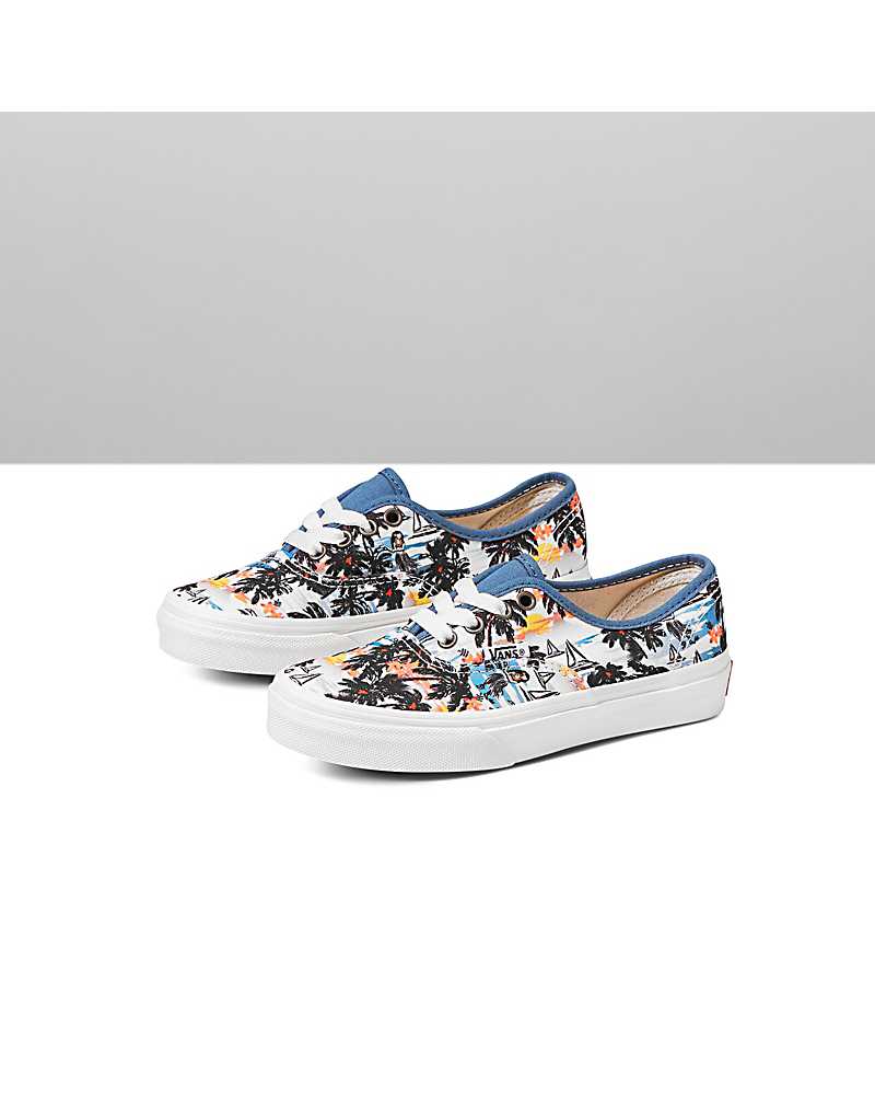 Vans Customs Aloha Authentic Kids' Sneakers Blue / Multicolor | KM1-3030