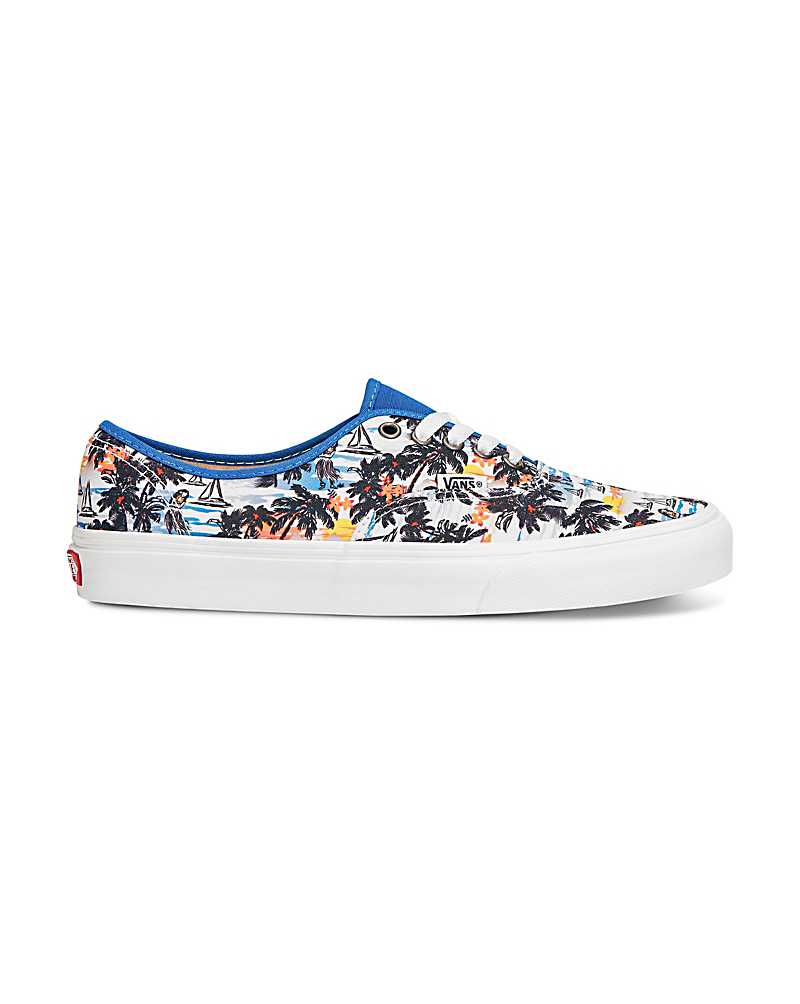 Vans Customs Aloha Authentic Men Sneakers Blue / Multicolor | WZ1-0064