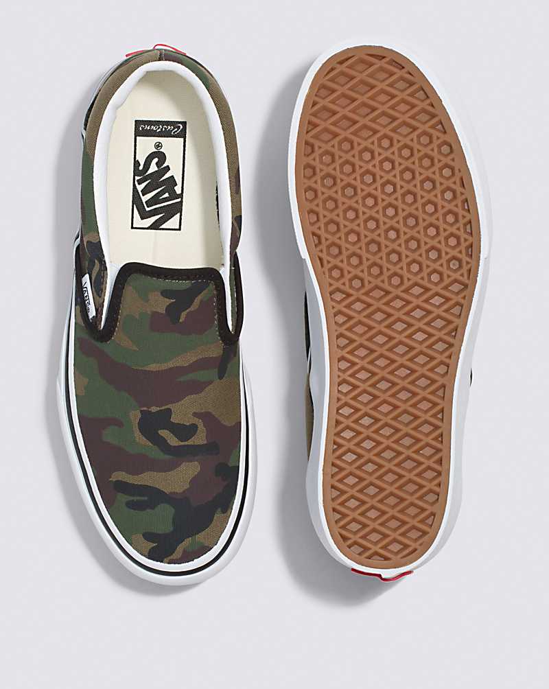 Vans Customs Camo Slip-On Platform Men Platform Shoes Camo | RB1-4927