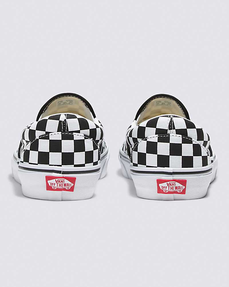 Vans Customs Checkerboard Slip-On Wide Men Slip On Shoes Red / White | DY1-9839