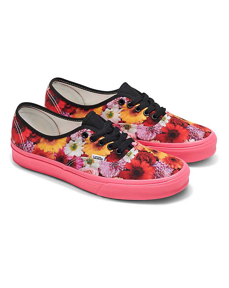 Vans Customs Library Flowers Authentic Shoe Women Sneakers Rose / Multicolor | WD1-8187