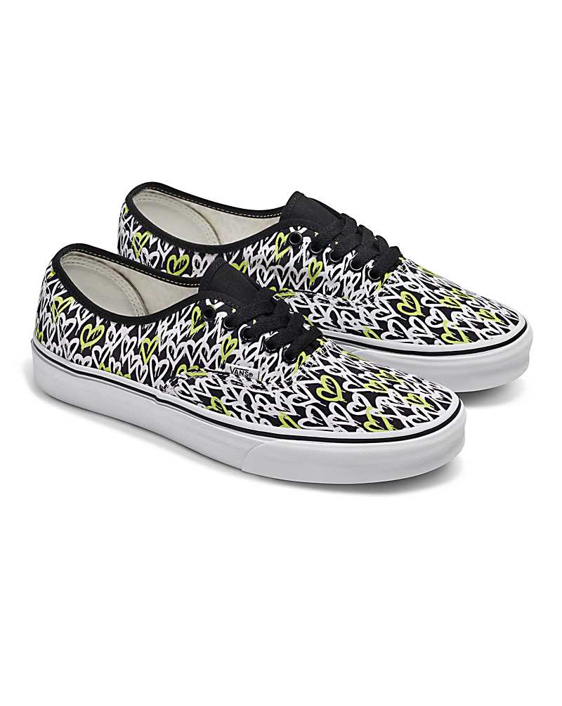 Vans Customs Library Graffitti Hearts Authentic Shoe Women Sneakers Multicolor | FJ1-4726