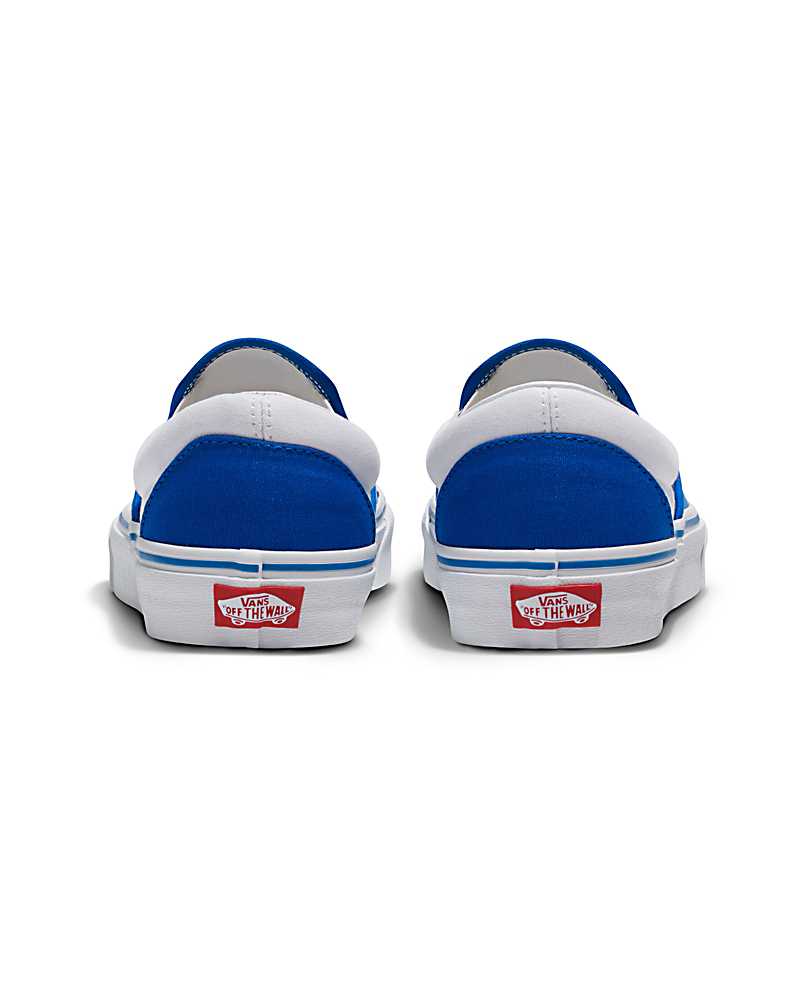 Vans Customs Library Penguin Slip-On Shoe Men Slip On Shoes White / Blue | ML1-9900