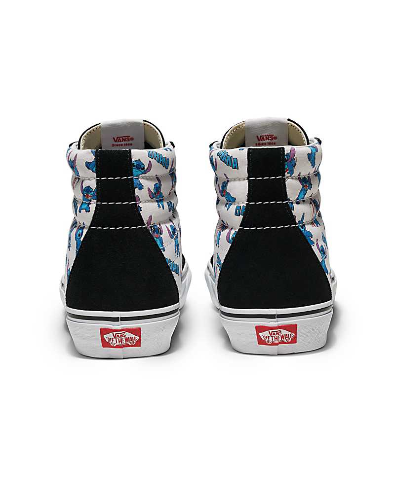 Vans Customs Lilo & Stitch SK8-Hi Shoe Men High Top Sneakers Black / Multicolor | DZ1-9366