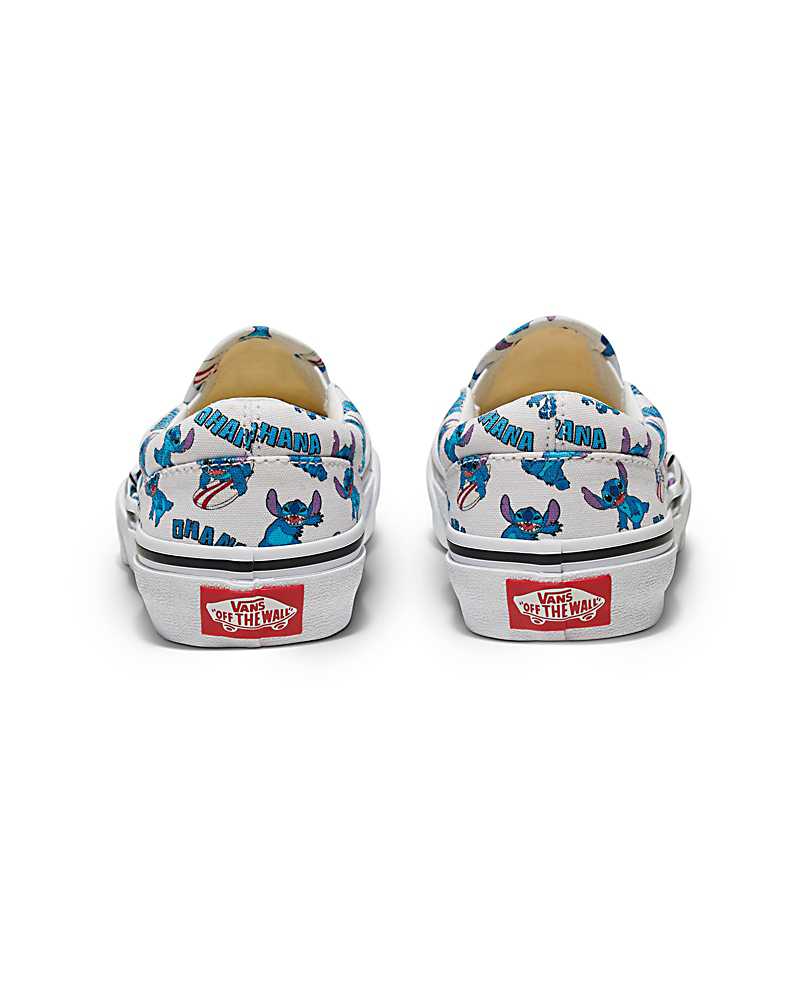 Vans Customs Lilo & Stitch Slip-On Shoe Kids' Slip On Shoes White / Multicolor | RG1-1350