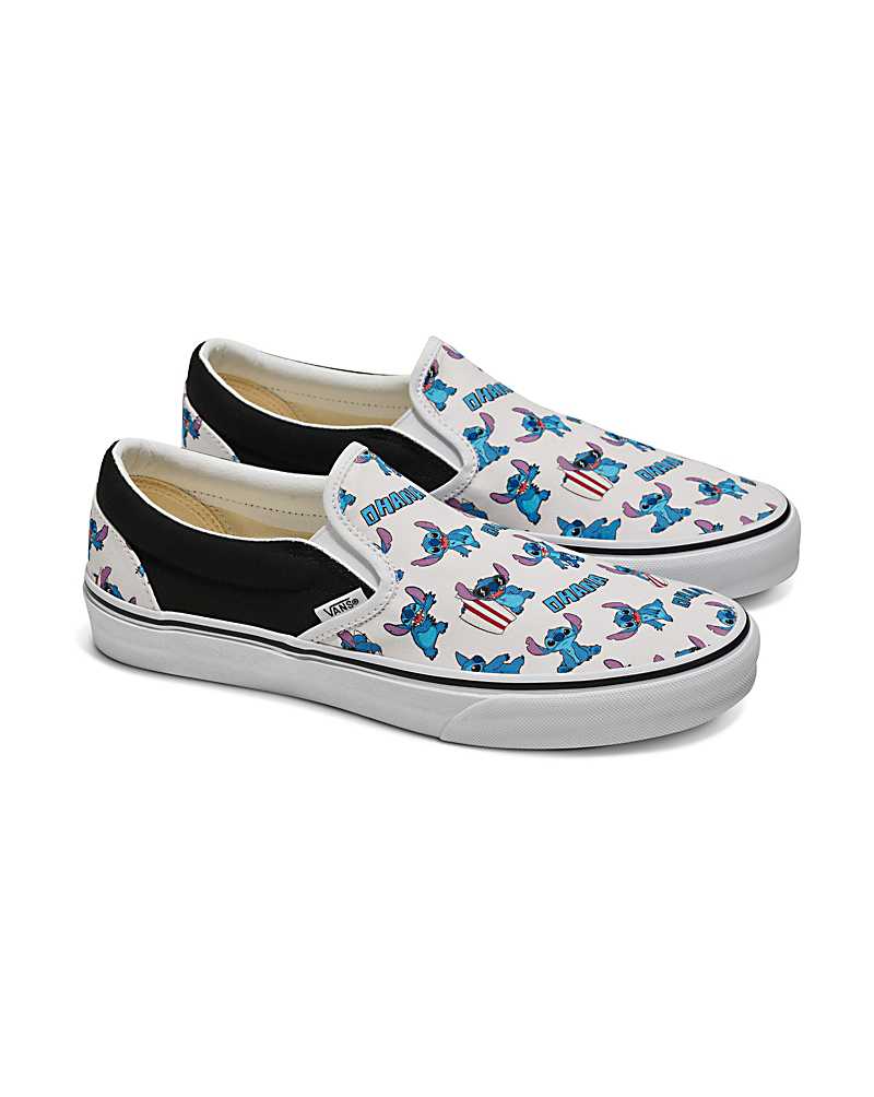 Vans Customs Lilo & Stitch Slip-On Shoe Men Slip On Shoes Black / Multicolor | DD1-0354