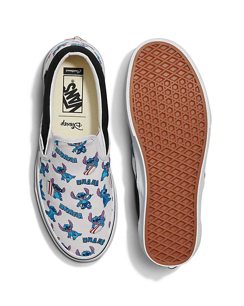 Vans Customs Lilo & Stitch Slip-On Shoe Men Slip On Shoes Black / Multicolor | DD1-0354