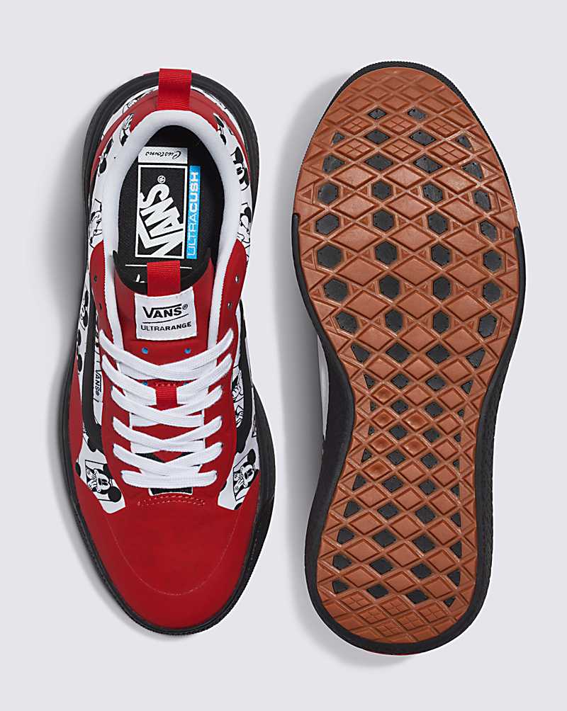 Vans Customs Mickey UltraRange EXO Shoe Men Casual Shoes Red | AJ1-9666