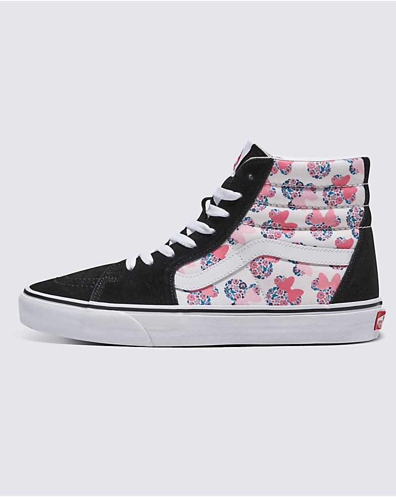 Vans Customs Minnie SK8-Hi Shoe Women High Top Sneakers Black / Multicolor | VB1-4348