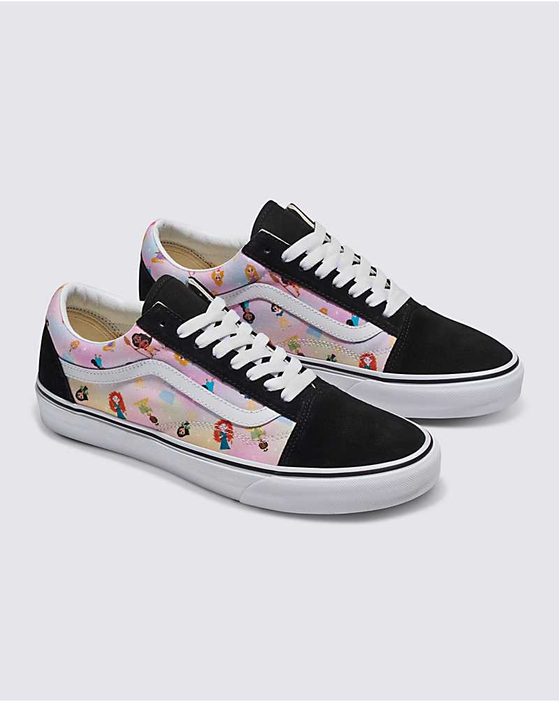 Vans Customs Princess Old Skool Shoe Women Sneakers Pink / Multicolor / Black | QU1-8816