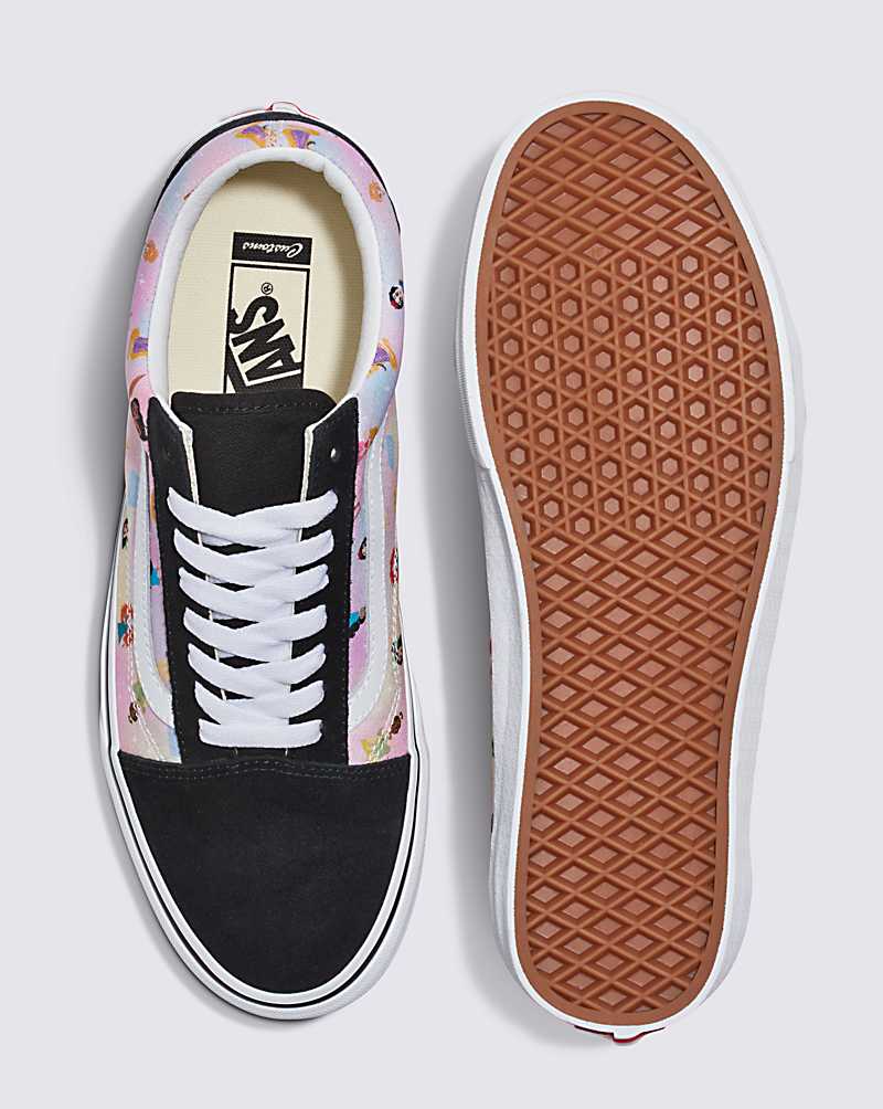 Vans Customs Princess Old Skool Shoe Women Sneakers Pink / Multicolor / Black | QU1-8816