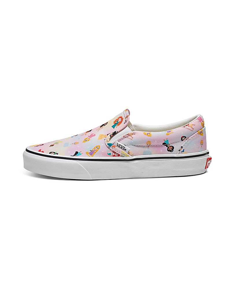 Vans Customs Princess Slip-On Shoe Women Slip On Shoes Pink / Multicolor | LY1-5939