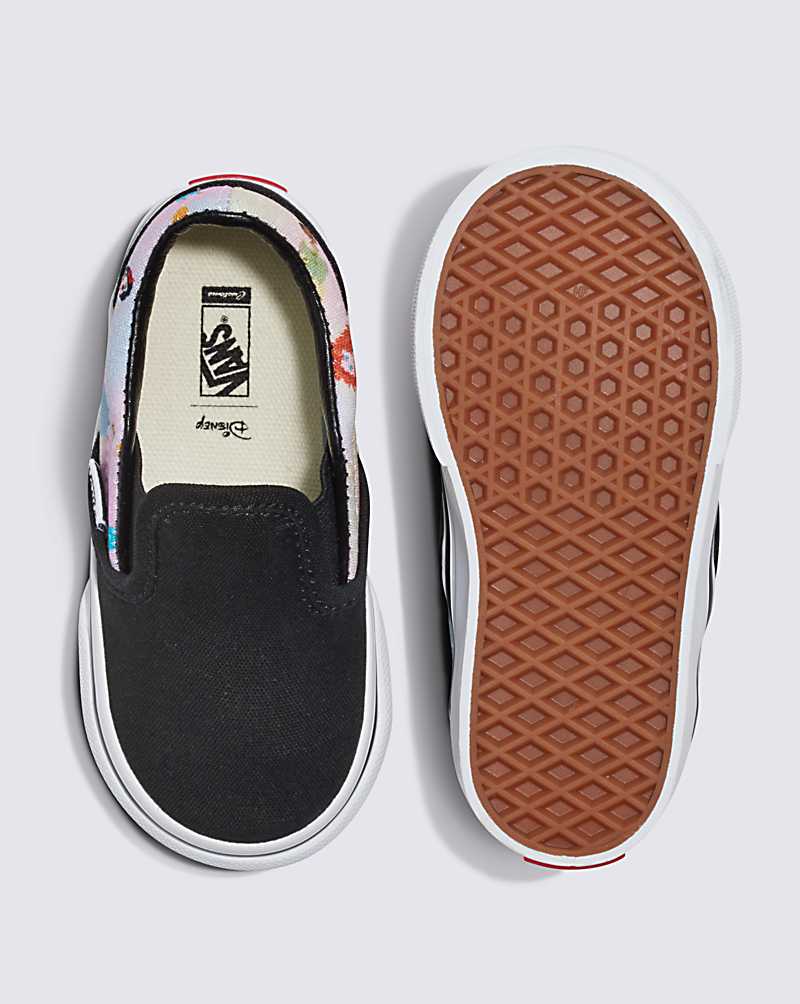 Vans Customs Princess Toddler Slip-On Shoe Kids' Slip On Shoes Black / Pink | OD1-2048