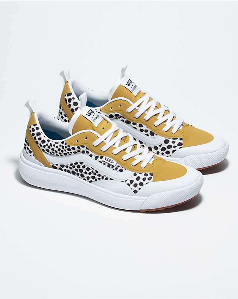 Vans Customs Safari UltraRange EXO Men Casual Shoes White / Black / Yellow | UW1-9510