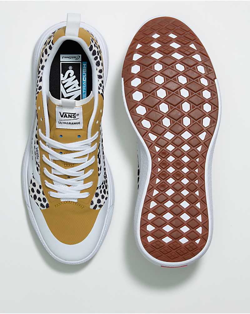 Vans Customs Safari UltraRange EXO Men Casual Shoes White / Black / Yellow | UW1-9510