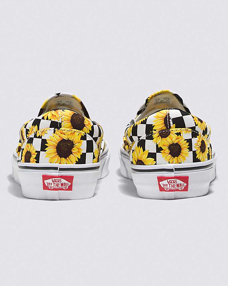 Vans Customs Sunflower Slip-On Men Slip On Shoes Black / Yellow | CS1-4625