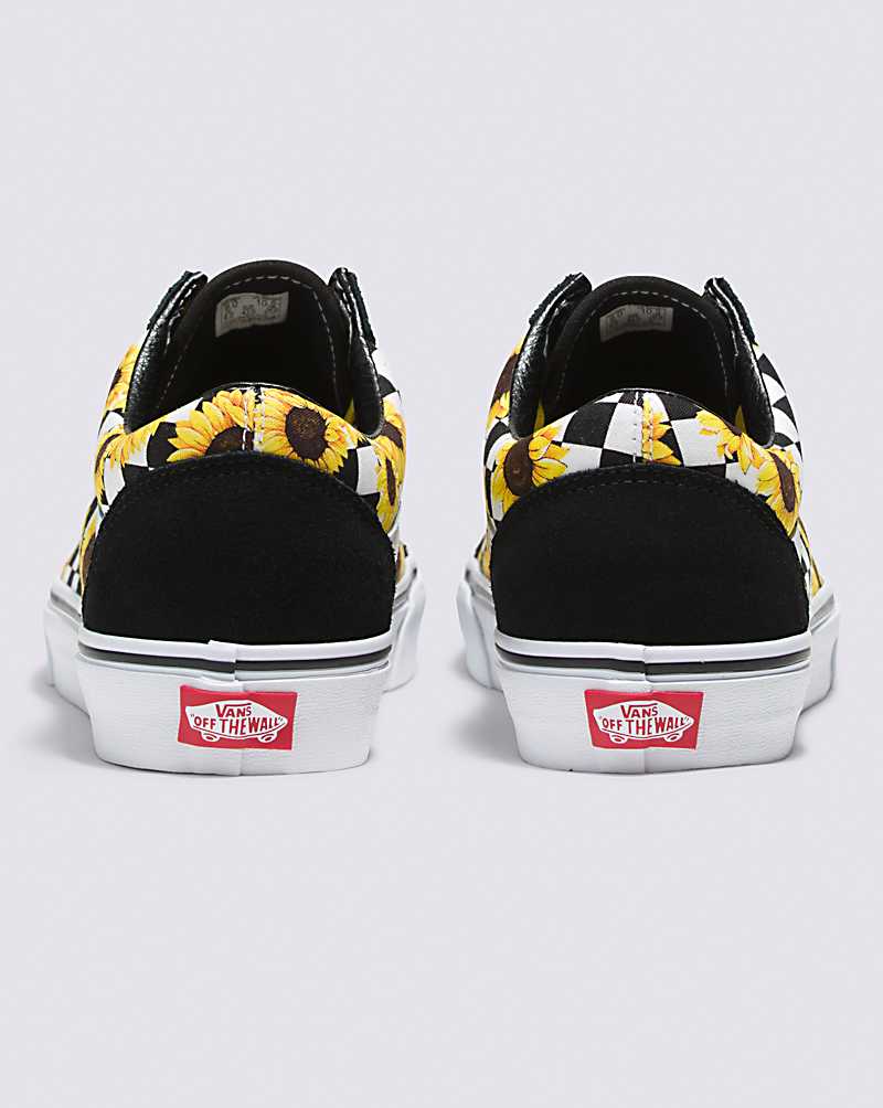 Vans Customs Sunflowers Old Skool Men Sneakers Black / Yellow | YV1-8645