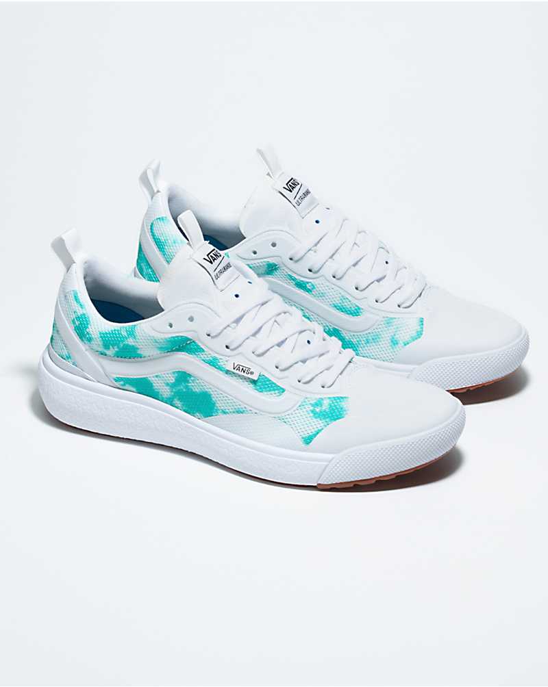 Vans Customs Teal Acid Wash UltraRange EXO Men Casual Shoes White / Green | BJ1-4790