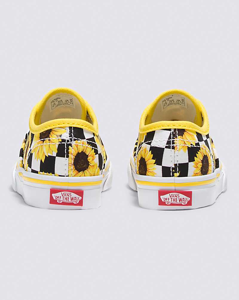 Vans Customs Toddler Sunflowers Authentic Kids' Sneakers Yellow | YM1-5925