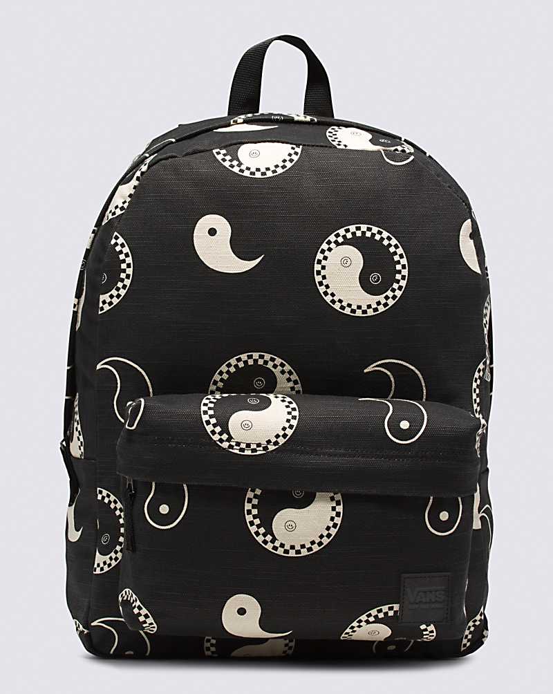 Vans Deana Women Backpacks Black / White | RU1-4990