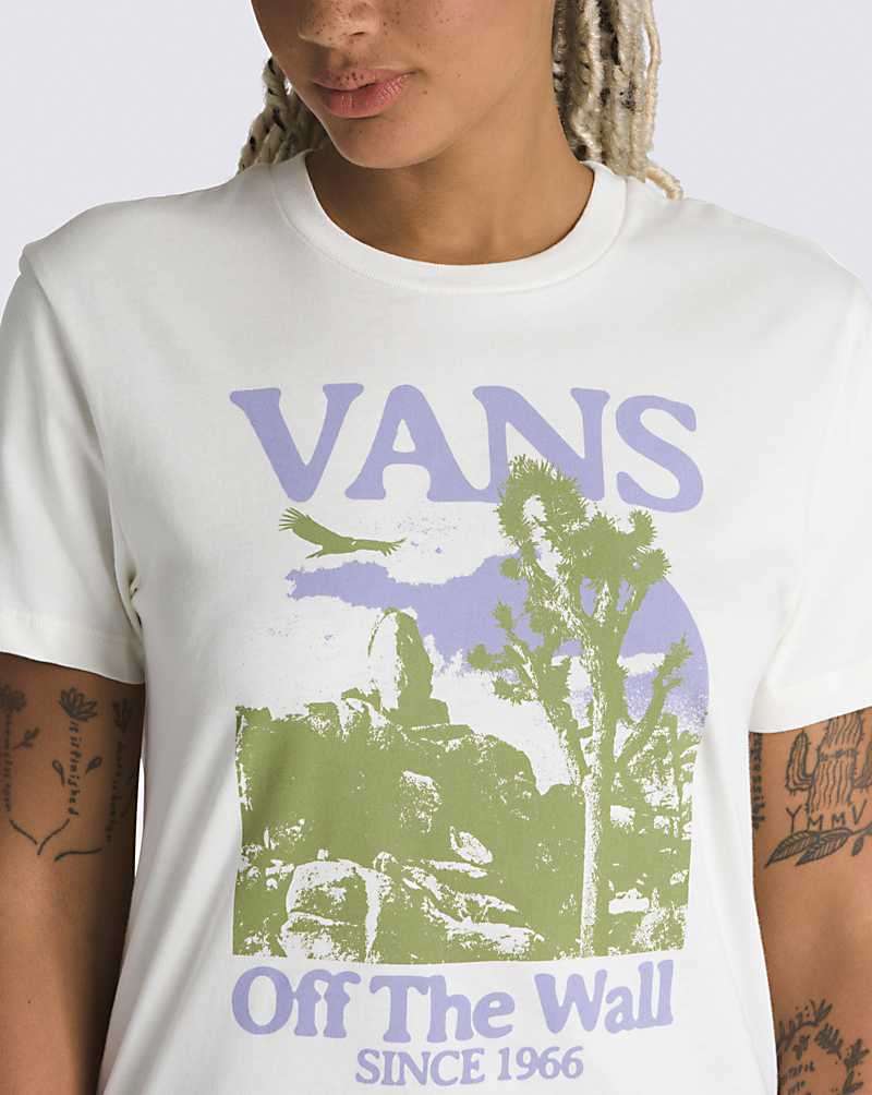 Vans Desert Wasteland Boyfriend Women T Shirts White | LU1-7600