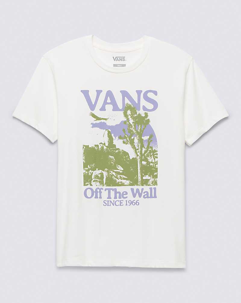 Vans Desert Wasteland Boyfriend Women T Shirts White | LU1-7600