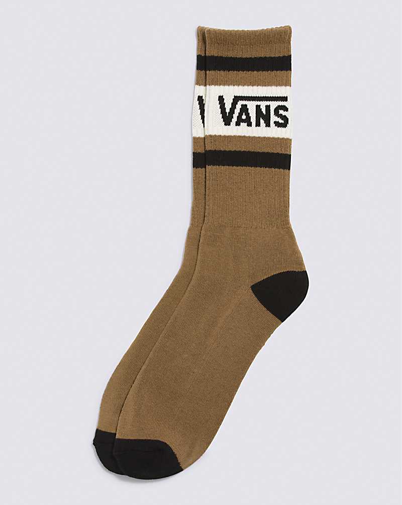 Vans Drop V Crew Men Socks Olive | JB1-1052