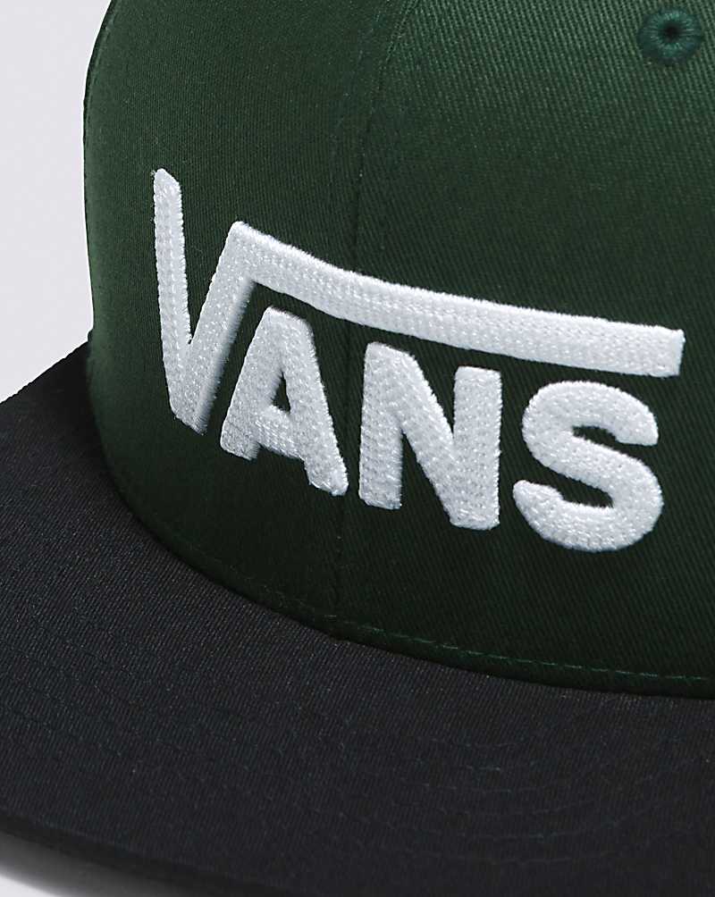 Vans Drop V Snapback Kids' Hats Green | GE1-2555