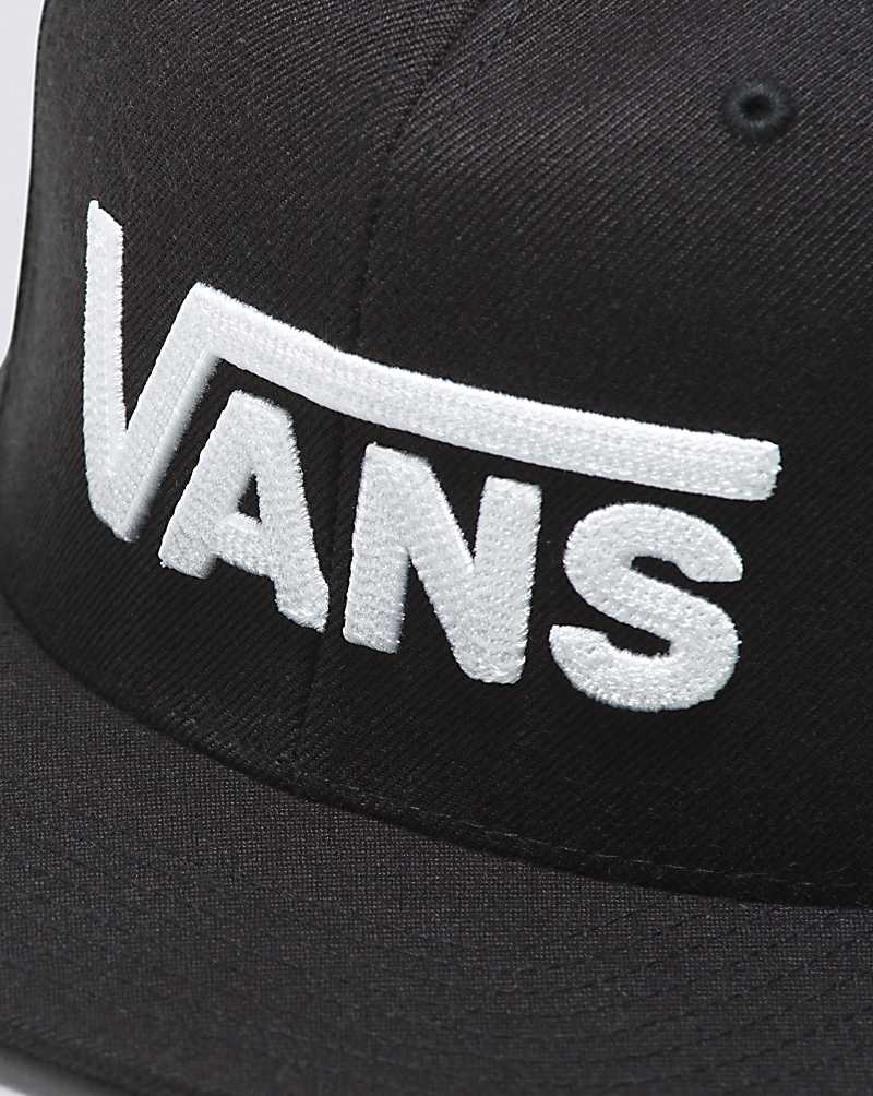 Vans Drop V Snapback Men Hats Black / White | XV1-9128