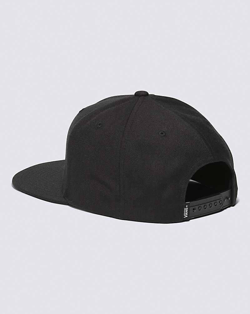 Vans Drop V Snapback Men Hats Black / White | XV1-9128