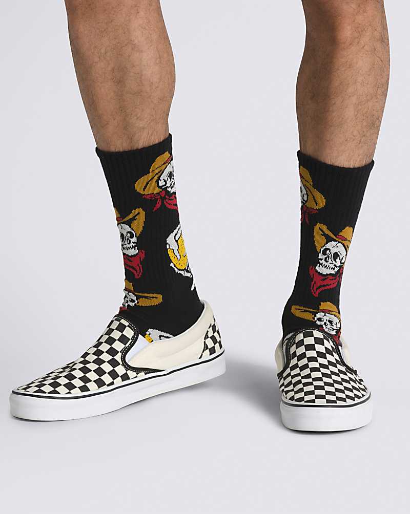 Vans Dusk Downer Crew Men Socks Black | HW1-1913