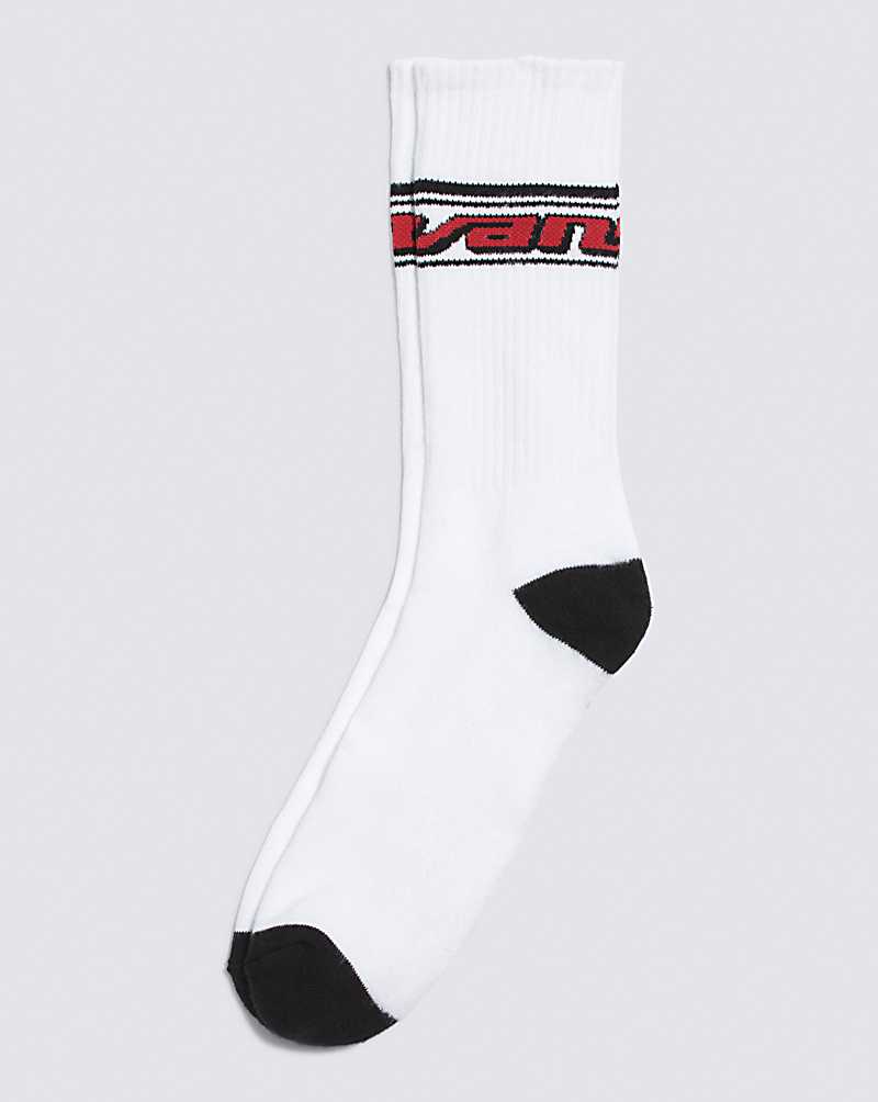 Vans Dusk Downer Crew Men Socks White / Black | BI1-8690