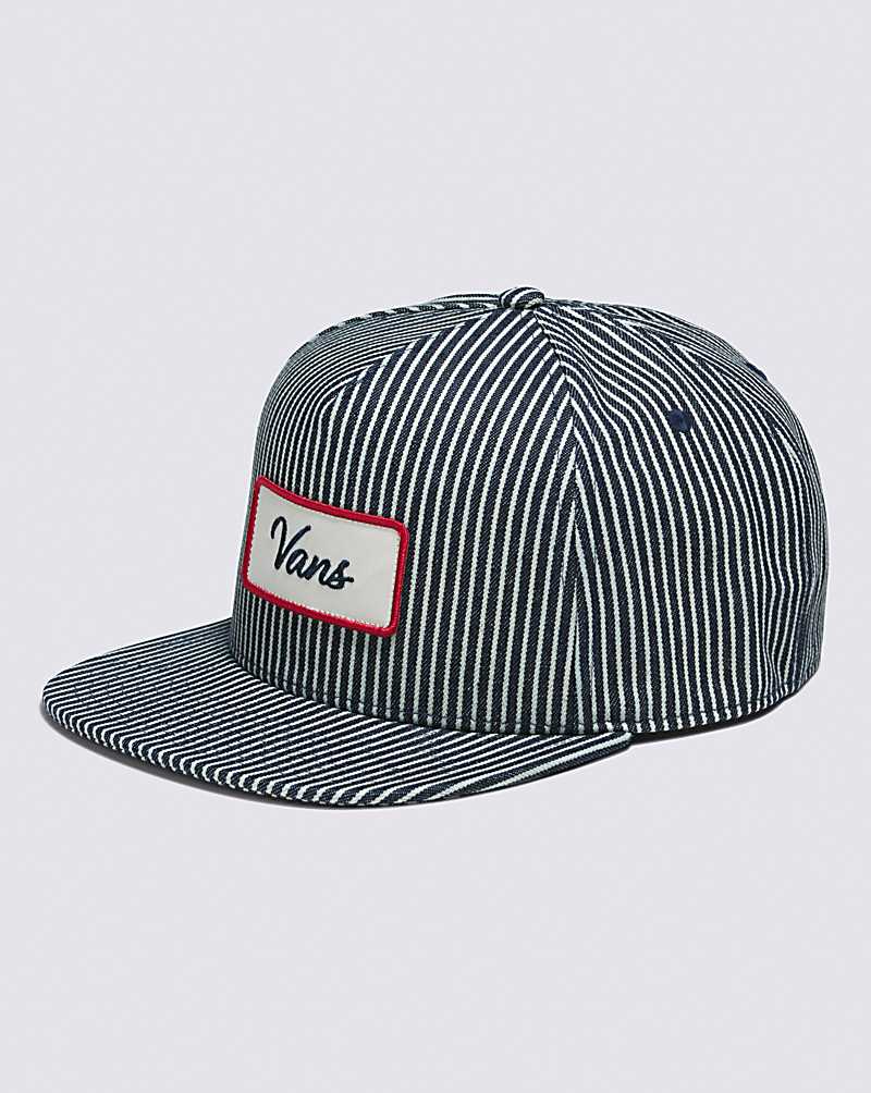 Vans Dusk Downer Snapback Men Hats Blue | VP1-4323