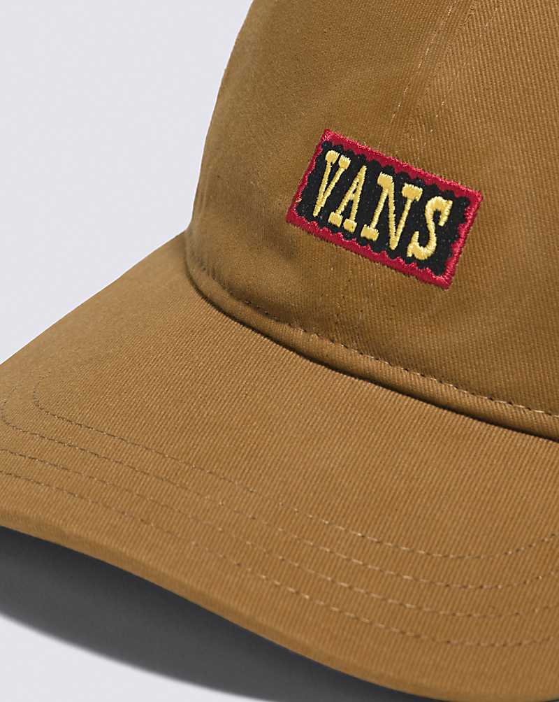 Vans Dusker Curved Bill Jockey Men Hats Dark Yellow | YP1-2202