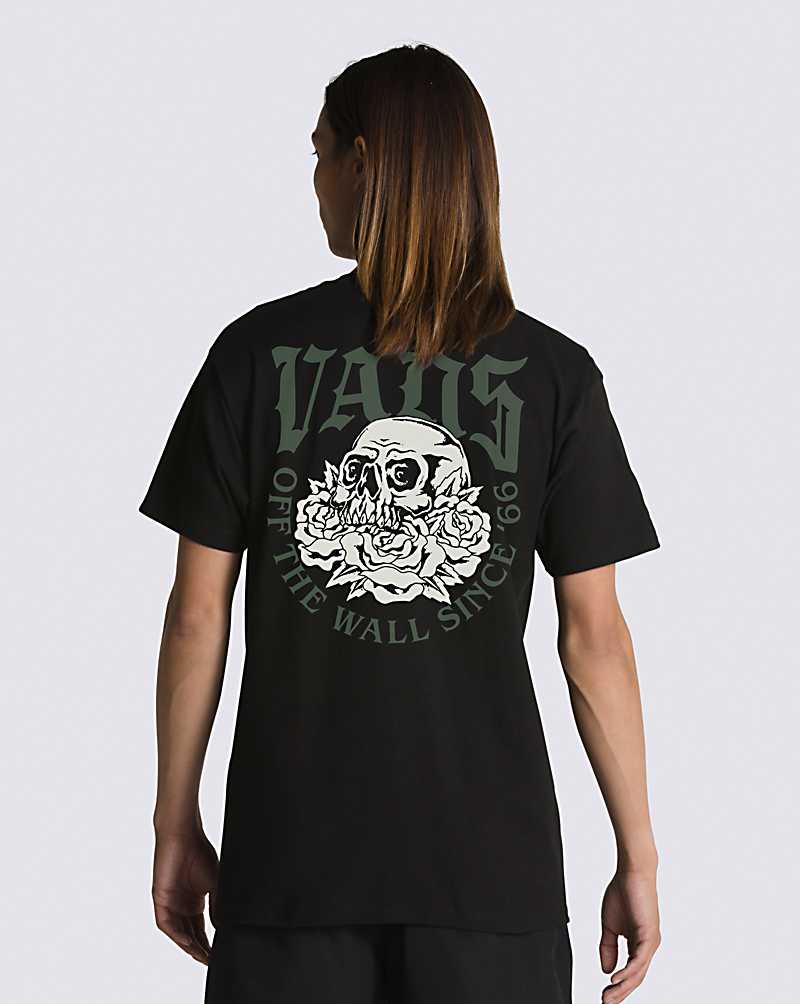 Vans Dust to Dust Men T Shirts Black | WB1-6513