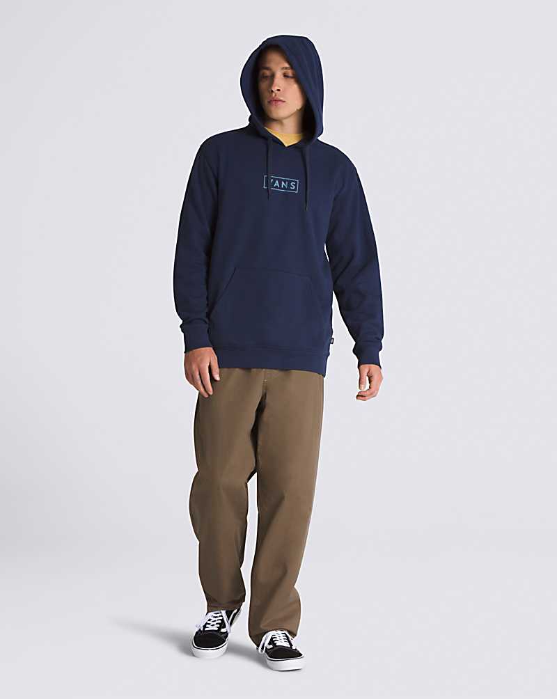 Vans Easy Box Pullover Men Hoodie Blue | YC1-2064