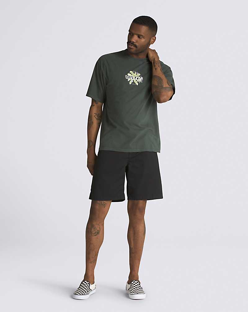 Vans Ecosystem Men T Shirts Deep Green | XW1-3139