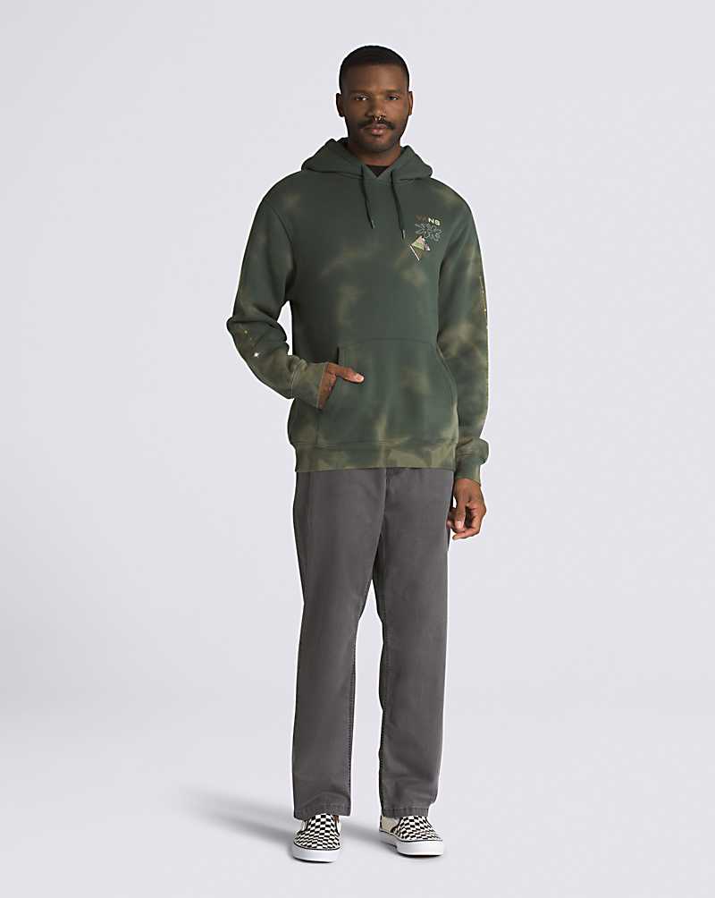 Vans Elevated Thinking Pullover Men Hoodie Deep Green | FV1-6421